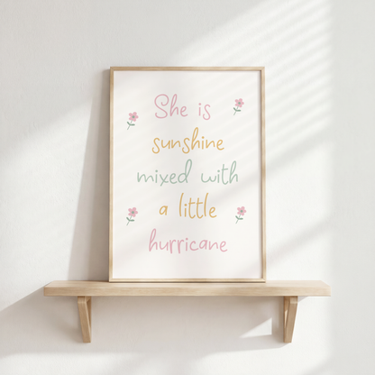 Pink Girls Room Print Set | Goose Nursery Wall Art | Personalised Name Print | Pastel Bedroom Decor | Cute Wall Print Trio