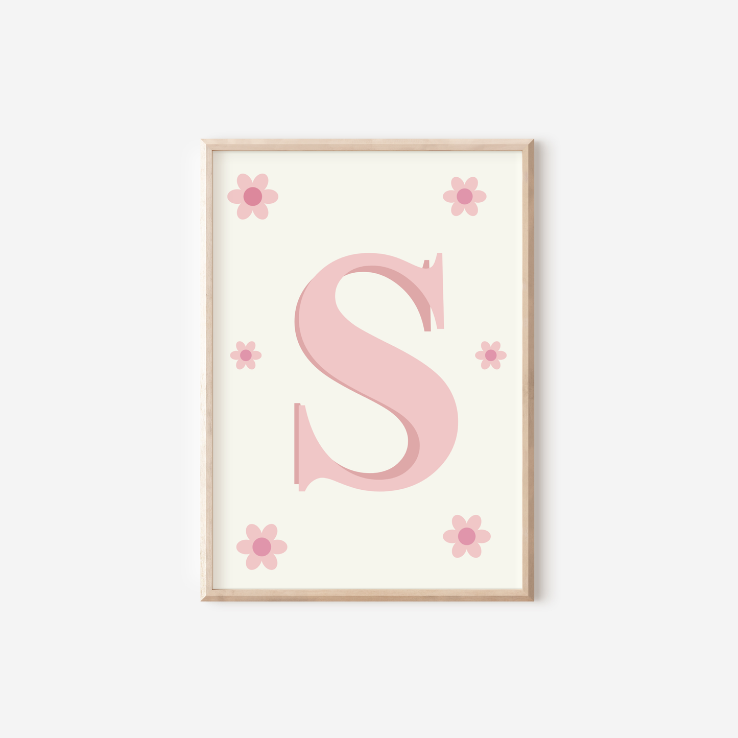 Pink Nursery Wall Art Set, Baby Girl Prints, Little Wildflower Decor, whimiscal Nursery Art Set of 4