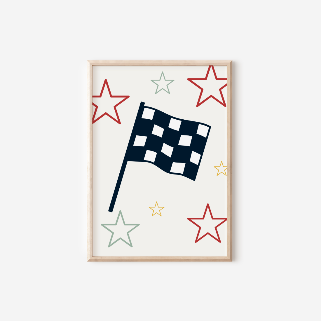 Personalised gallery wall set,of 6  racing car themed car print set for boys nursery or bedroom