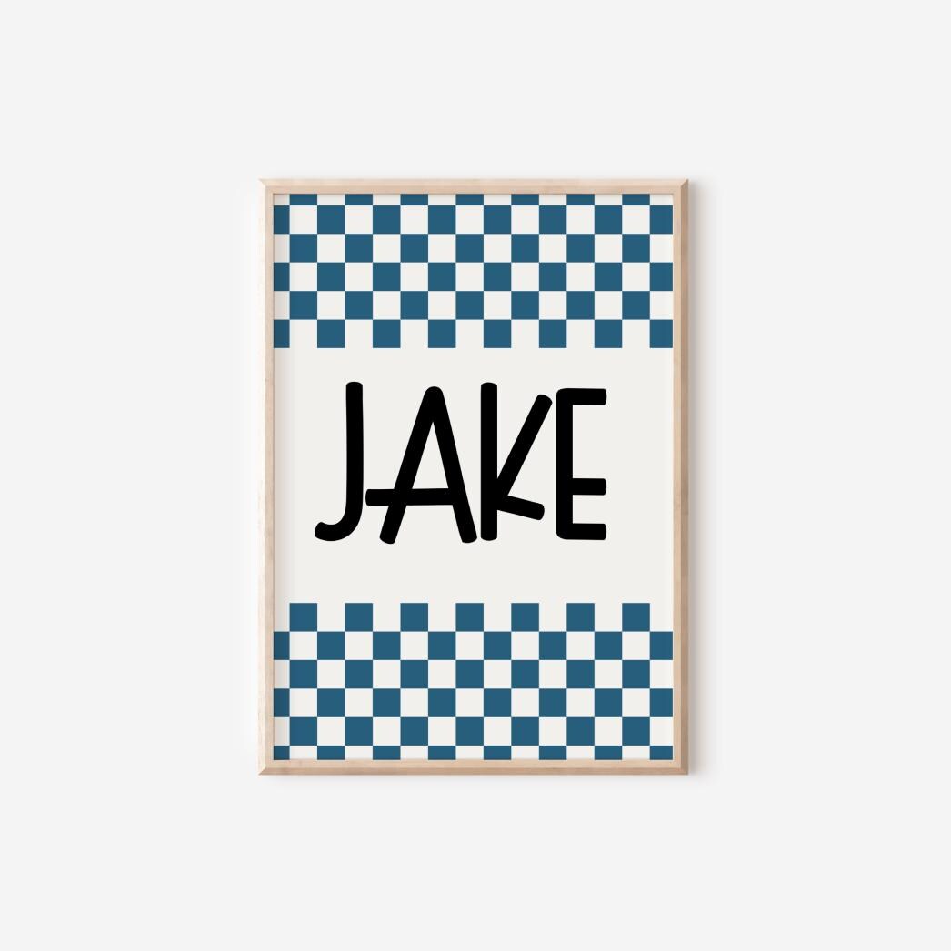 Boys gaming wall print set, blue reto decor childrens kids bedroom or playroom, just five more minutes quote