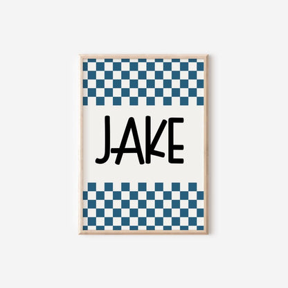 Boys gaming wall print set, blue reto decor childrens kids bedroom or playroom, just five more minutes quote