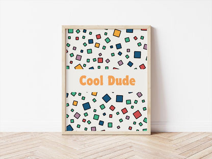 Boys Room Prints Set, Playroom Wall Art, Positive Affirmations