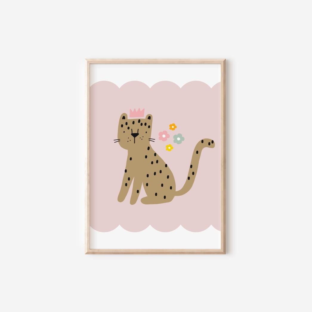 Girls cute cat print, nursery print, nursery wall art, girl nursery print, girl wall art, pink print, playroom art
