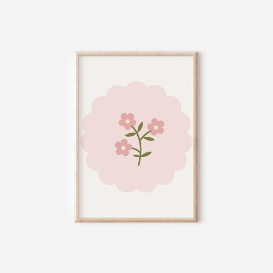 set of personalised prints for girls bedroom, affirmation quotes decor, you can be anything, floral art
