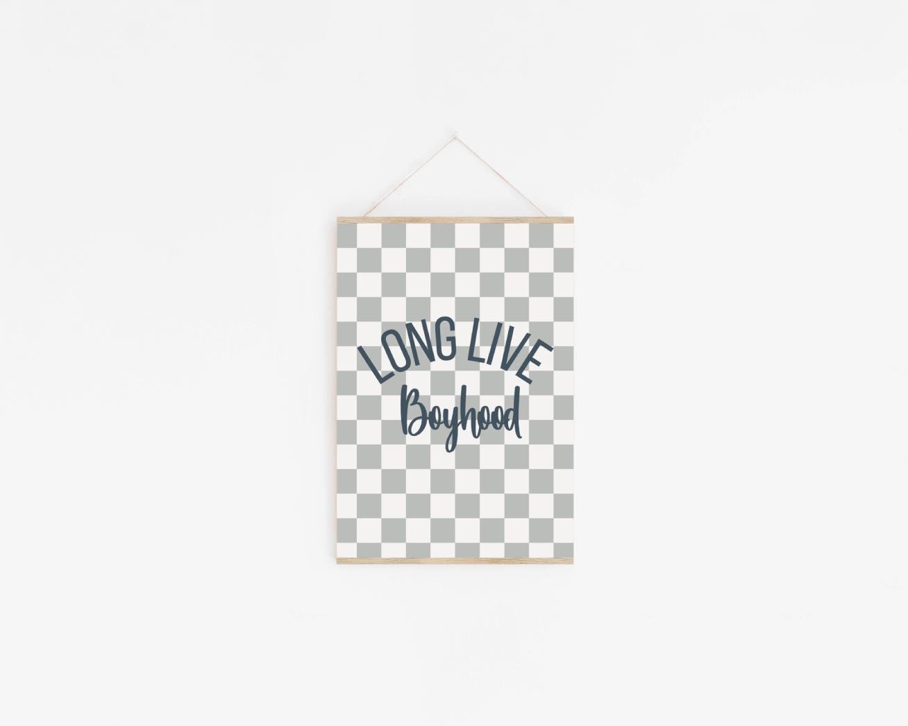 Long live boyhood print for boys bedroom, playroom or nursery, childrens wall decor,