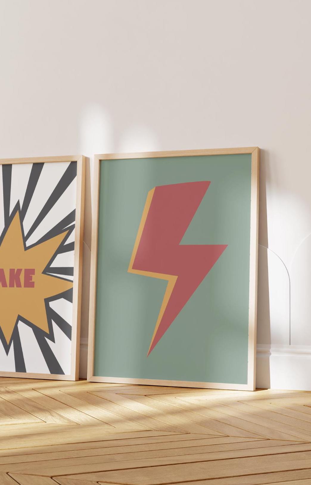 retro little mans cave boys wall art, Neutral Nursery, checkered Poster, Baby Boys Kids Room Decor, Toddler Poster