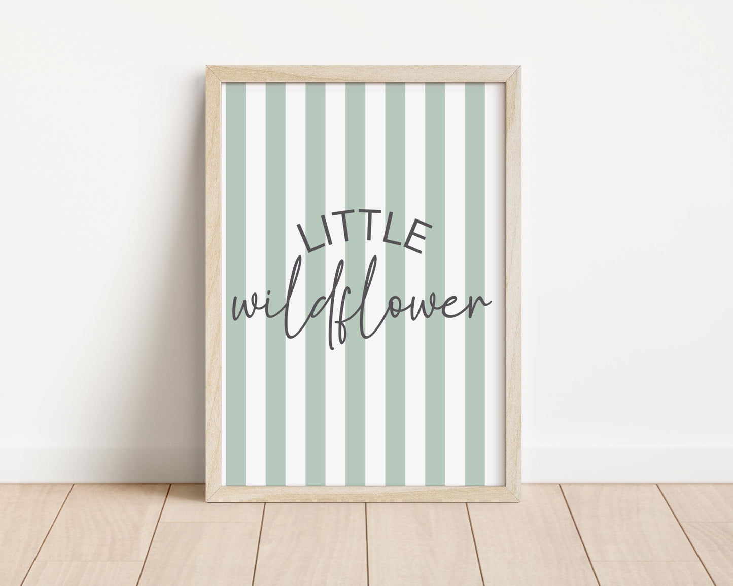 wildflower and goose print for girls bedroom or playroom,  childrens room print, childrens wall print for nursery, girls room or teen room,