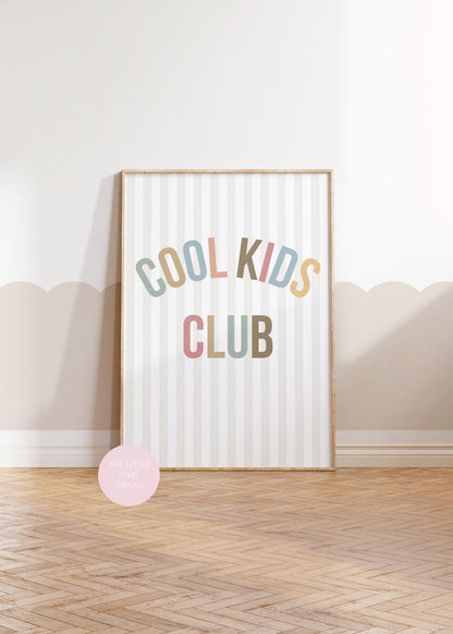 childrens cool kids wall poster for bedroom, nursery or playroom, positive affirmation print for childs bedroom, wall poster kids room