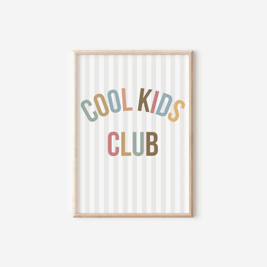 childrens cool kids wall poster for bedroom, nursery or playroom, positive affirmation print for childs bedroom, wall poster kids room