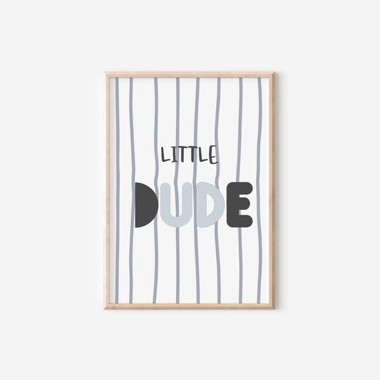 boys little dude bedroom or nursery print, childrens wall art,, boho themed wall decor
