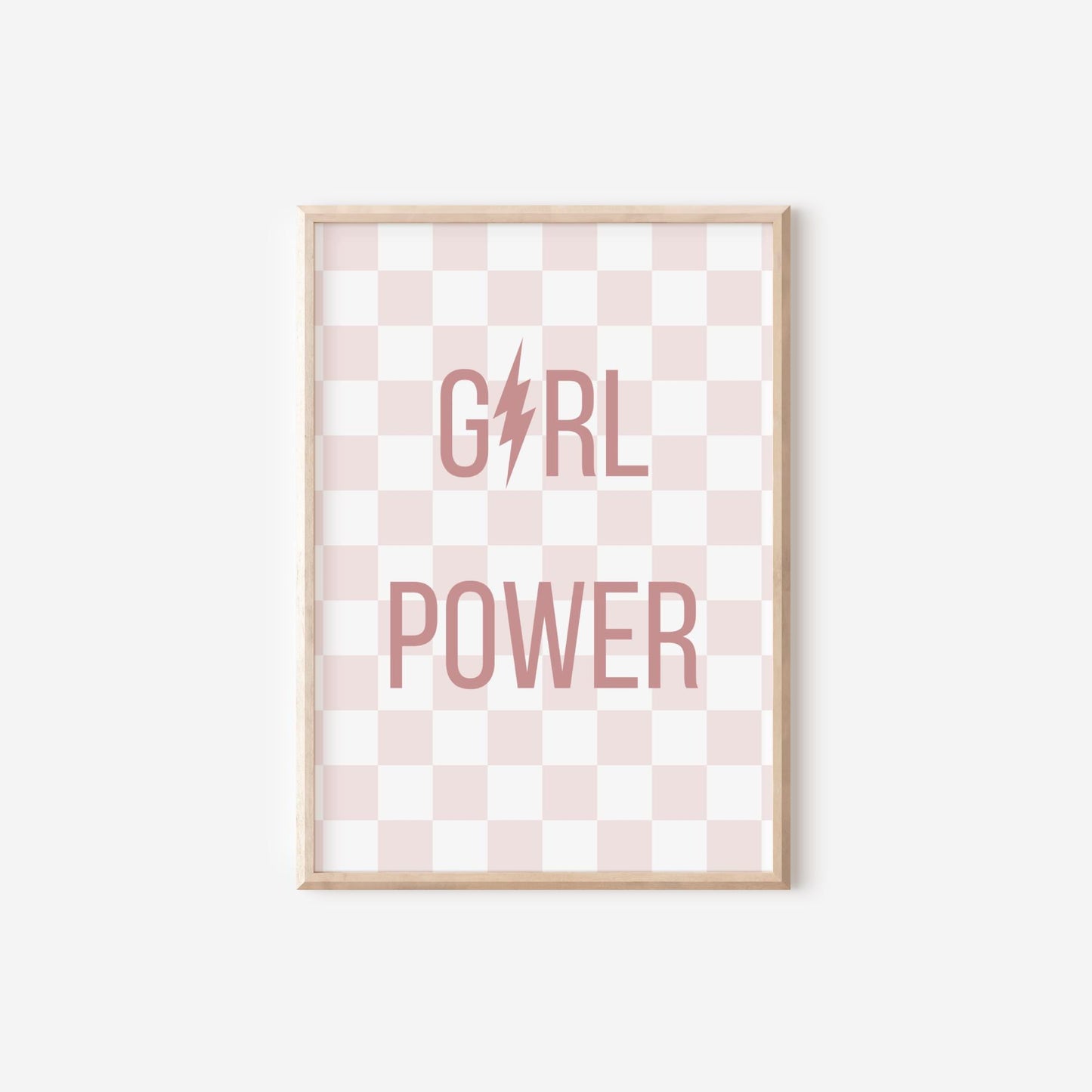 Personalized Girl Power Print Set, Nursery Decor