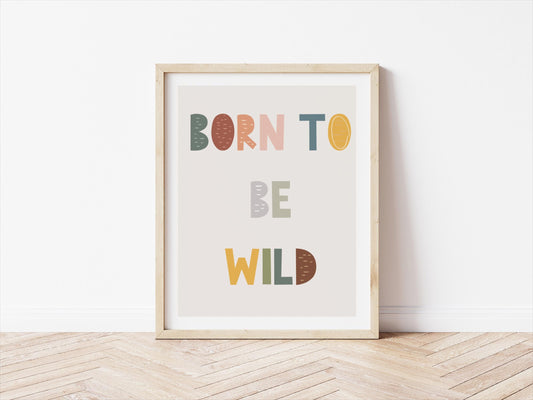lets play print set, born to be wild, set of scandi boho room prints, prints for childrens bedroom, nursery or playroom