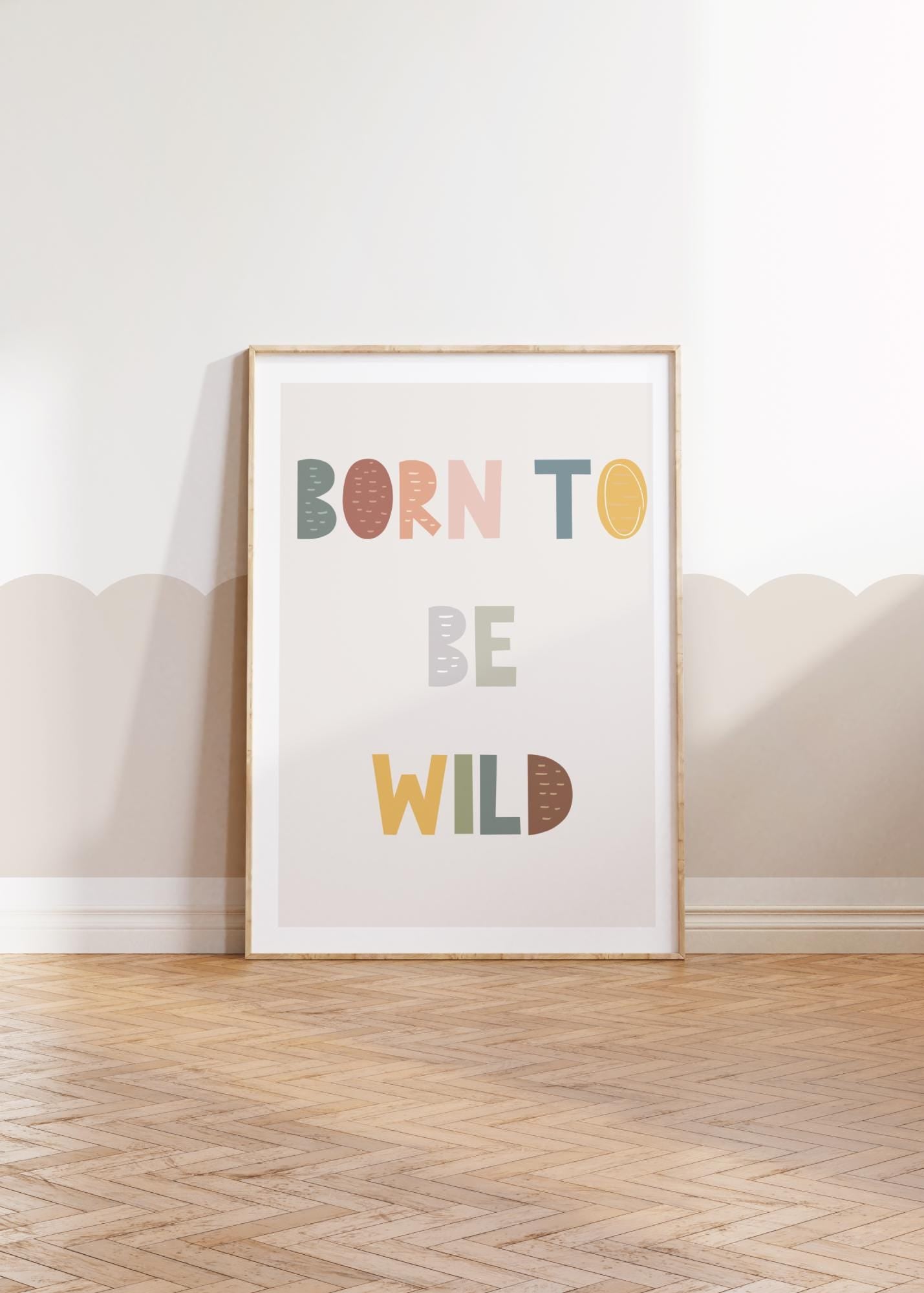 lets play print set, born to be wild, set of scandi boho room prints, prints for childrens bedroom, nursery or playroom