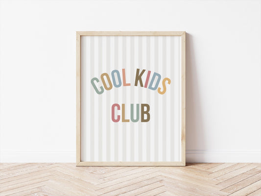 childrens cool kids wall poster for bedroom, nursery or playroom, positive affirmation print for childs bedroom, wall poster kids room