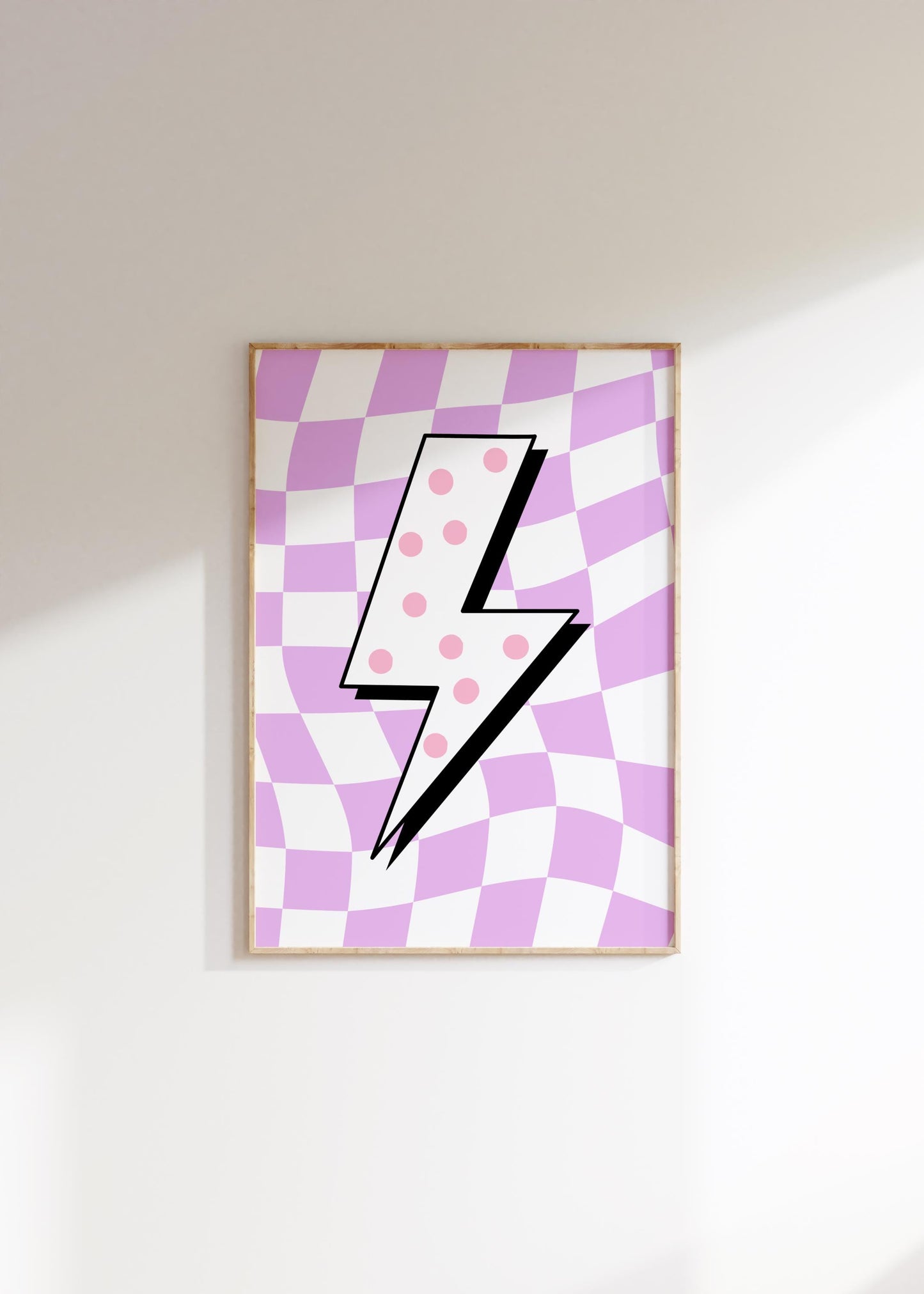 girls retro girl power bubble tea wall print set for childrens bedroom or playroom