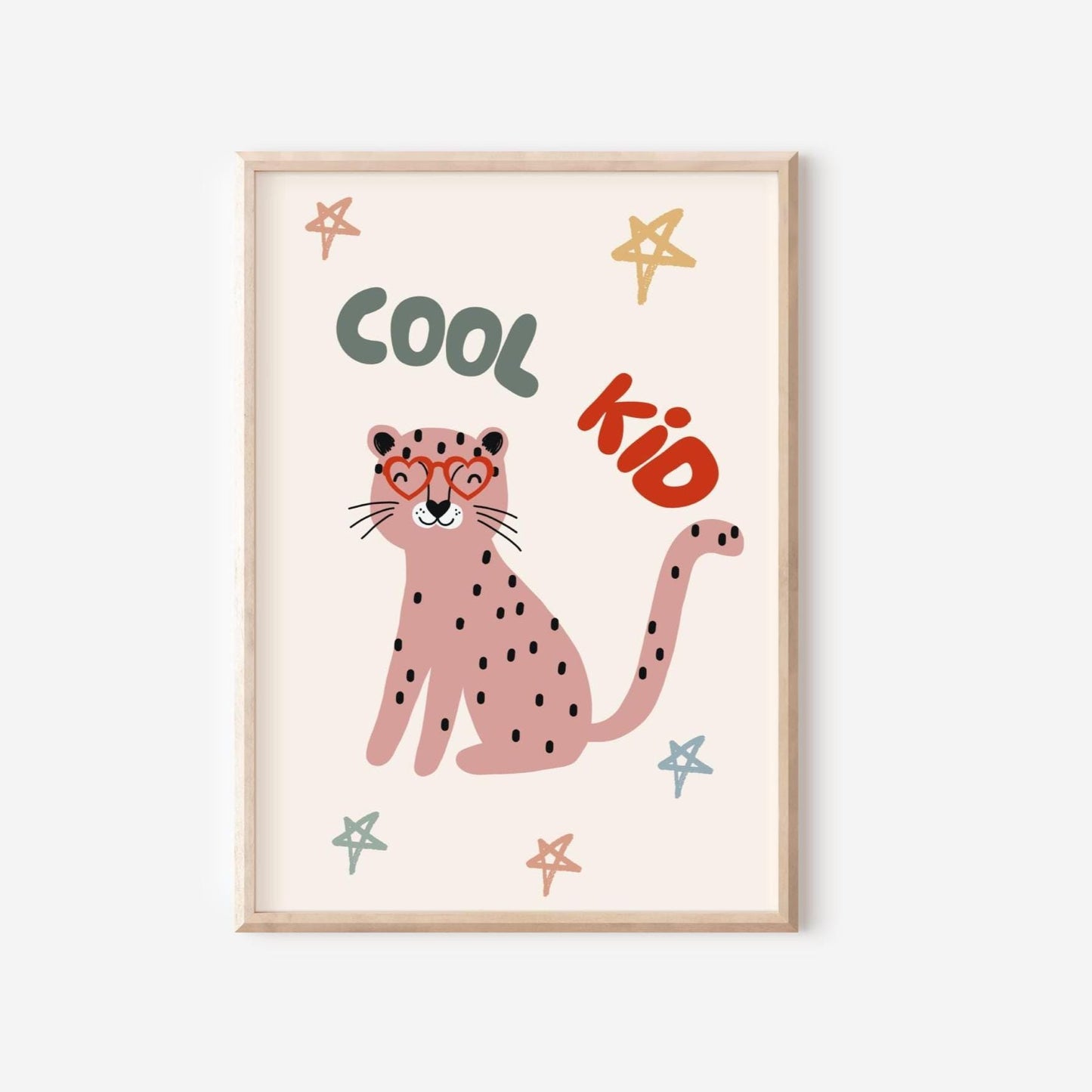 Cool Kid Leopard Print, Kids Nursery Wall Art