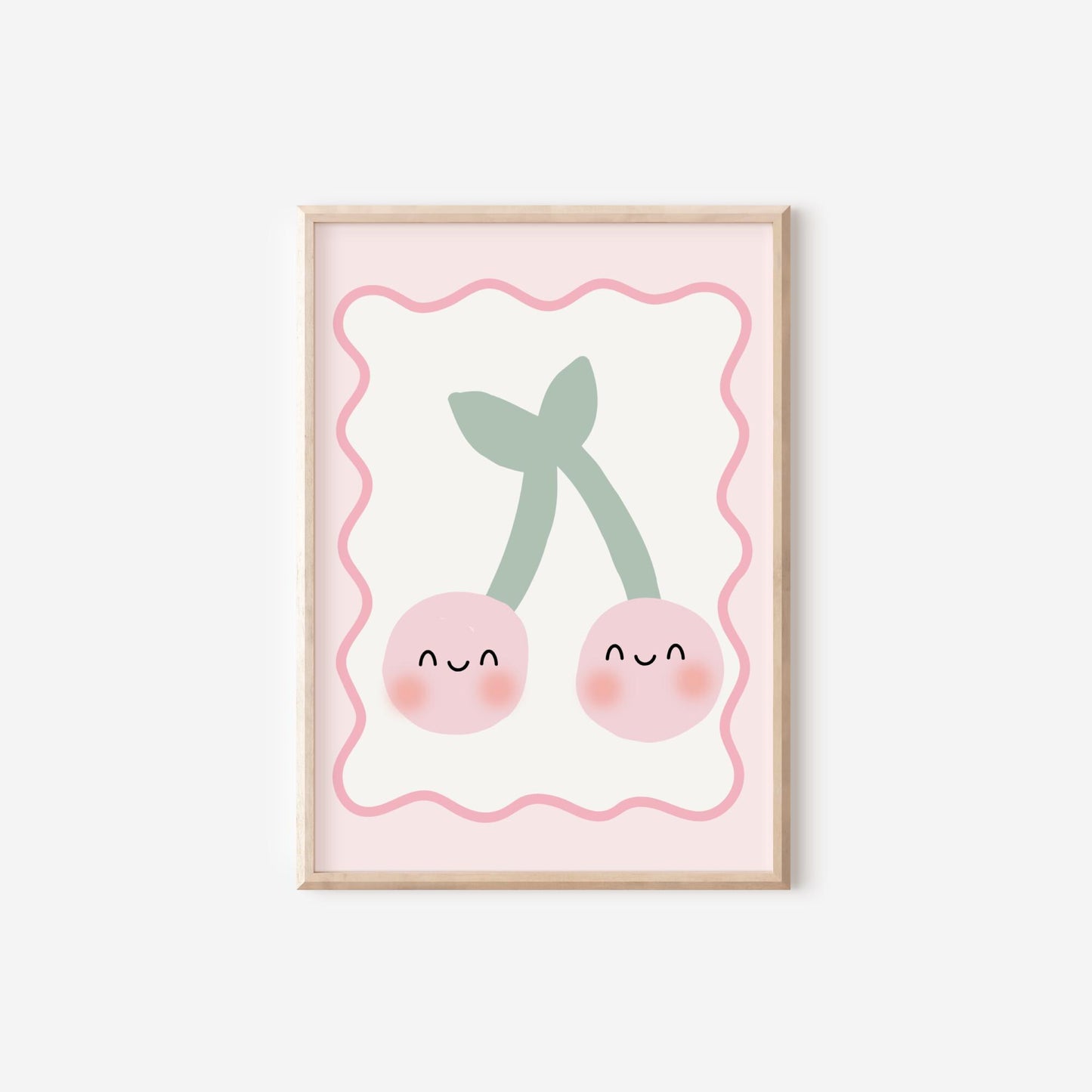 Personalized Girl's Nursery Print Set: Sunshine & Hurricane Quote, Cherry Art