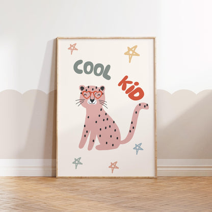 Cool Kid Leopard Print, Kids Nursery Wall Art
