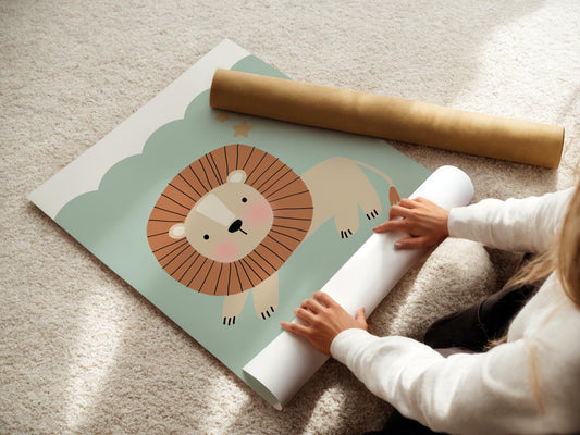 Personalized Neutral Color Nursery Print Set: Scandi Decor
