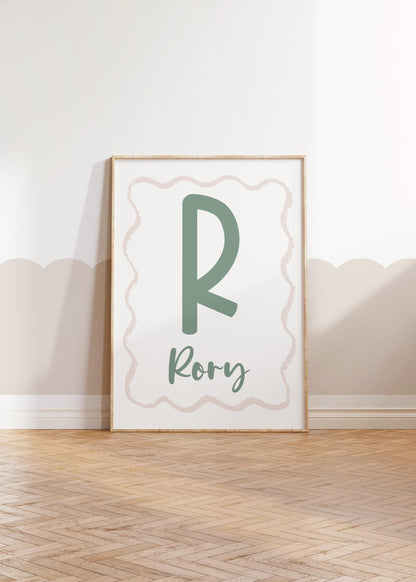 Personalized Neutral Color Nursery Print Set: Scandi Decor