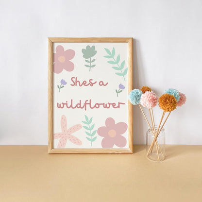 Personalised Girls Room Prints: Pink Affirmation Quote Gallery Wall Art