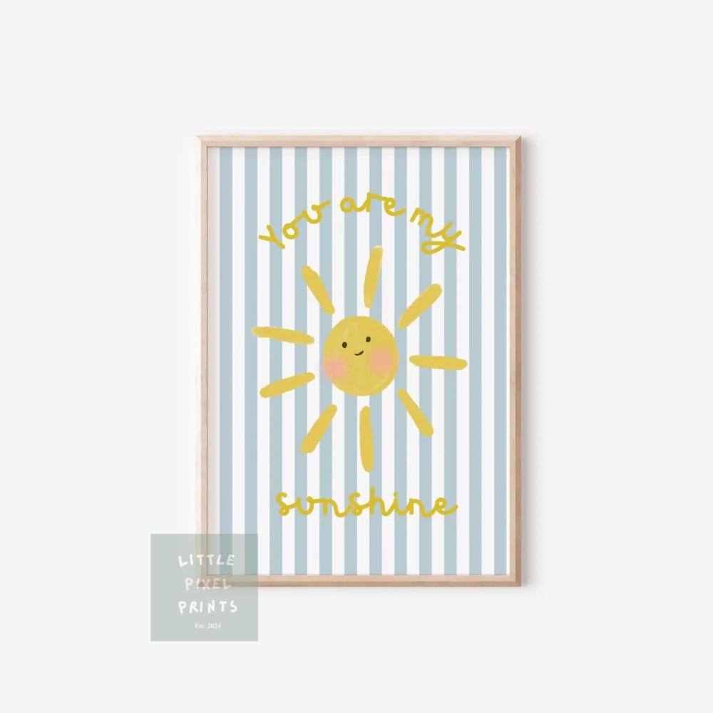 You Are My Sunshine Print: Scandi Nursery Wall Art