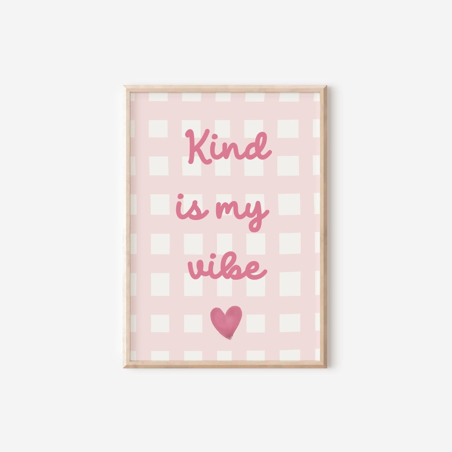 girls pink themed affirmation personalised wall print set for bedroom or nursery