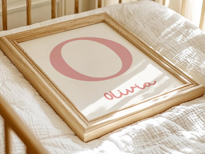 Set of 3 floral personalised sister sibling wall prints for bedroom or nursery