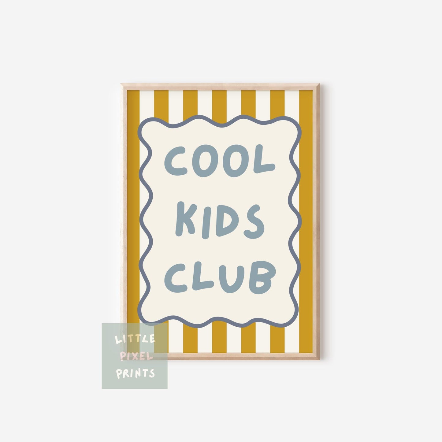 cool kids club personalised moon and stars wall print set