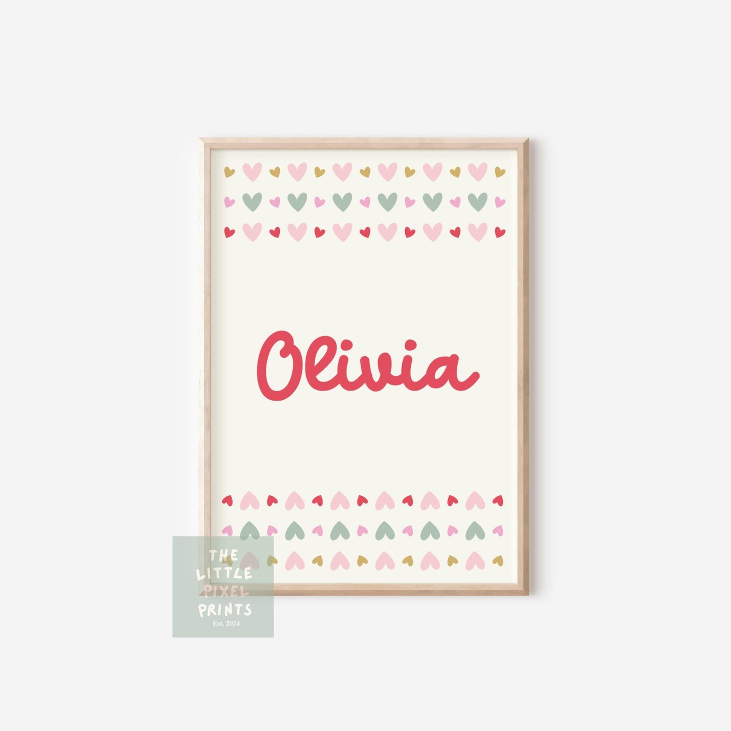 girls personalised bright positive affirmation wall print set gallery for bedroom or nursery