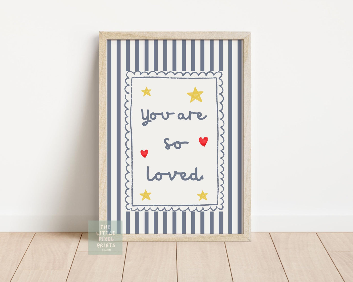 You Are So Loved childrens nursery quote wall print, Toddler Bedroom, Playroom Prints For Kids, Kids Quotes Prints