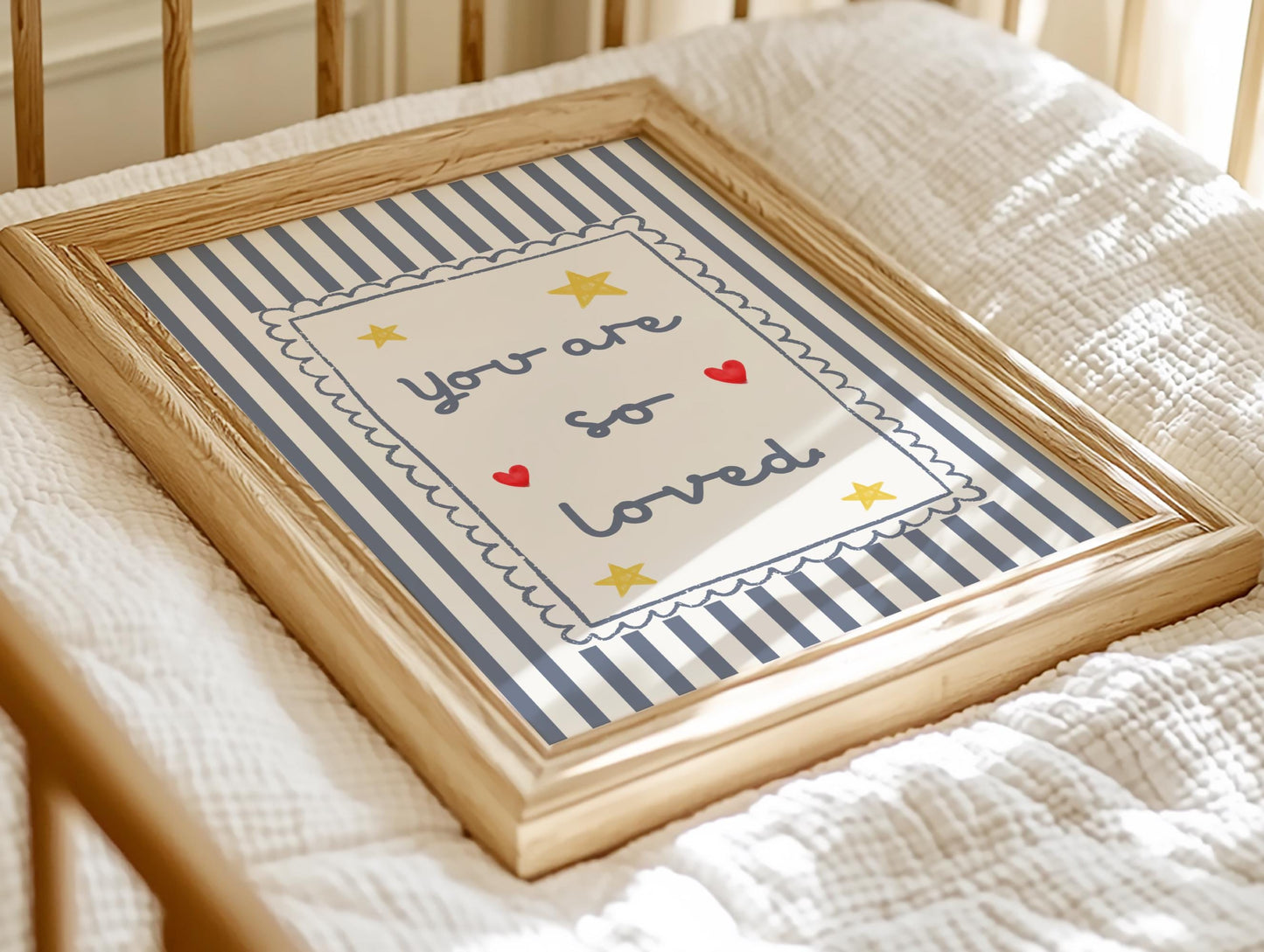 You Are So Loved childrens nursery quote wall print, Toddler Bedroom, Playroom Prints For Kids, Kids Quotes Prints