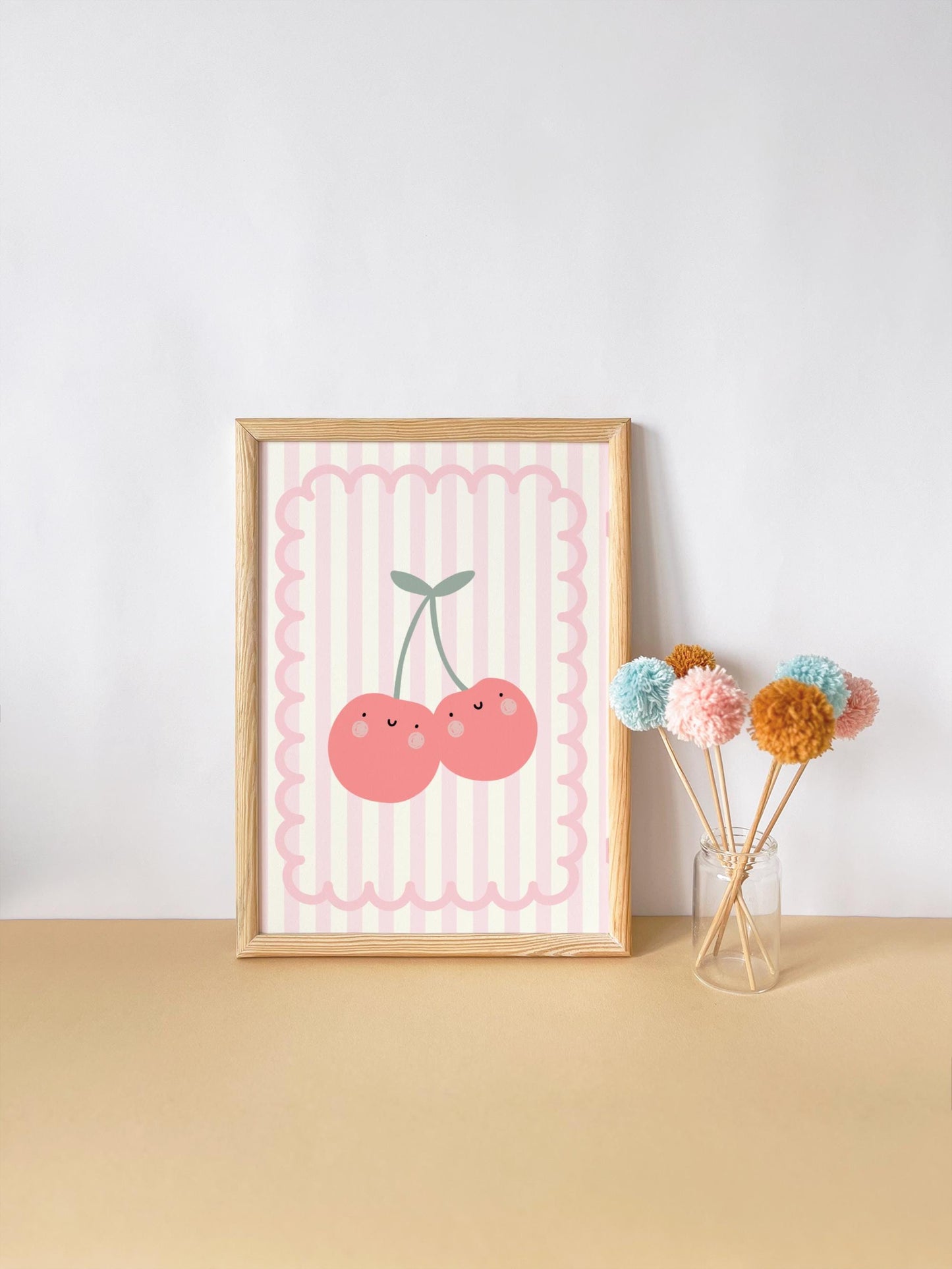girls affirmation personalised wall print set for bedroom or nursery or playroom