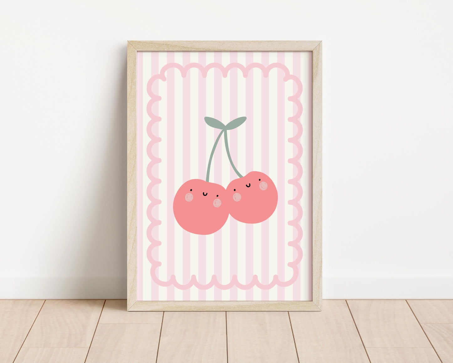 set of personalised "you are so loved"pastel pink gallery wall prints for girls bedroom, playroom or nursery