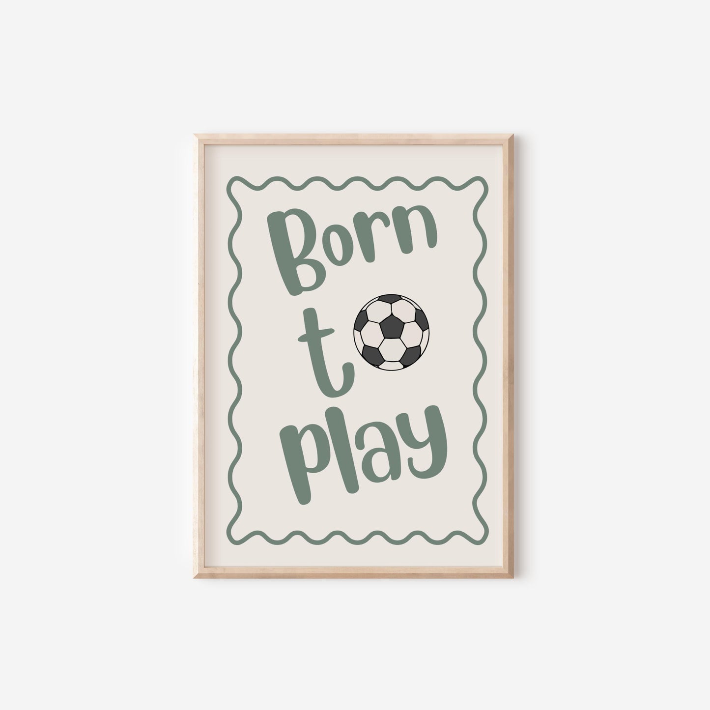 personalised Set of 3 football themed wall Art Prints for bedroom, nursery or playroom