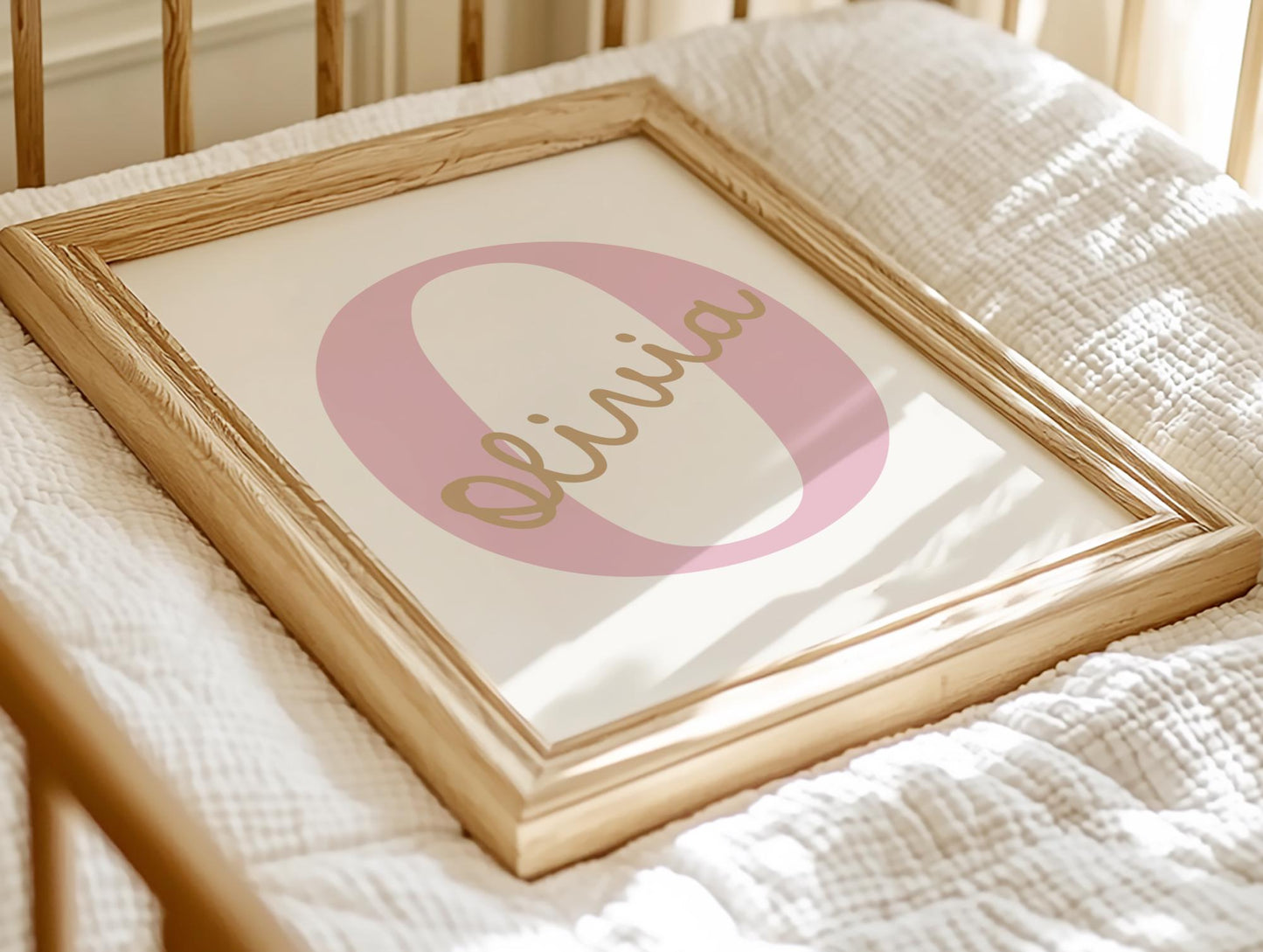 girls personalised unicorn :you are magic" pink print set of 3 for bedroom or nursery
