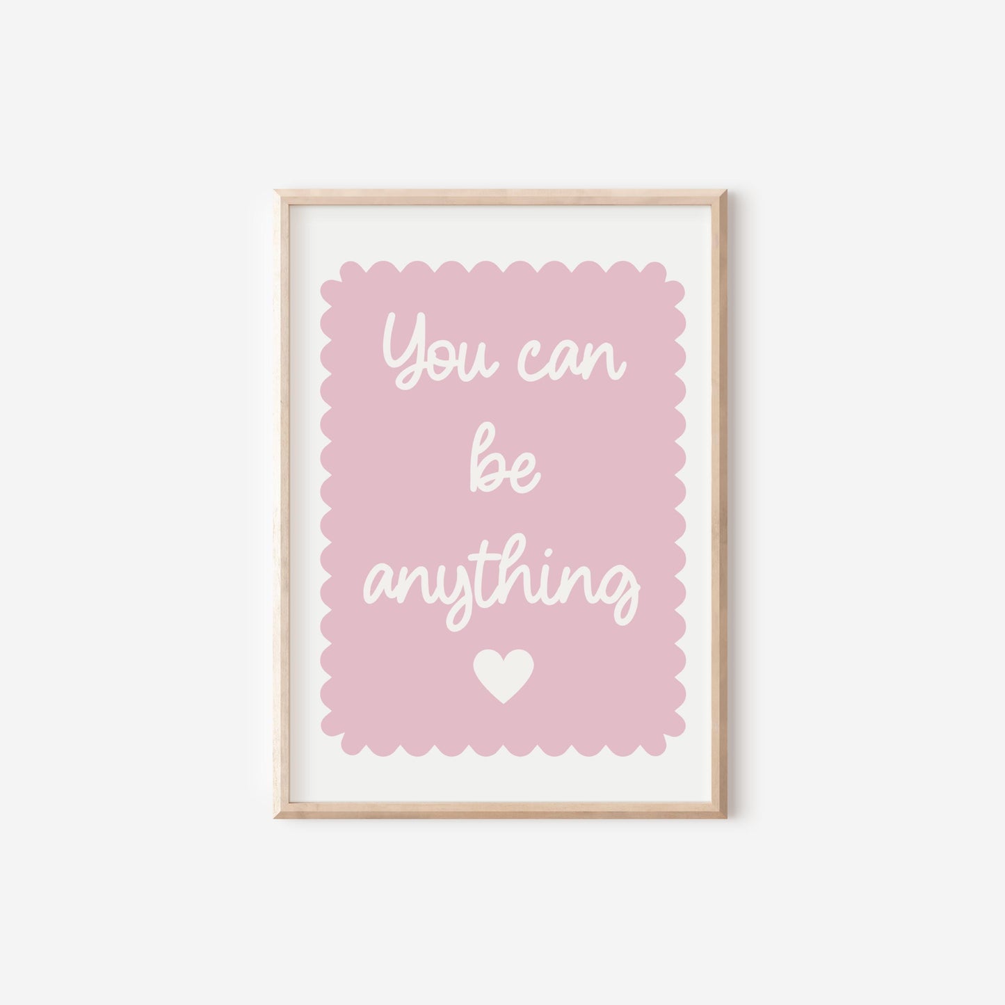 set of personalised floral pink gallery wall prints for girls bedroom, playroom or nursery