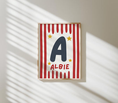 Personalised Kids Gallery Wall Art, racing car boys wall print set